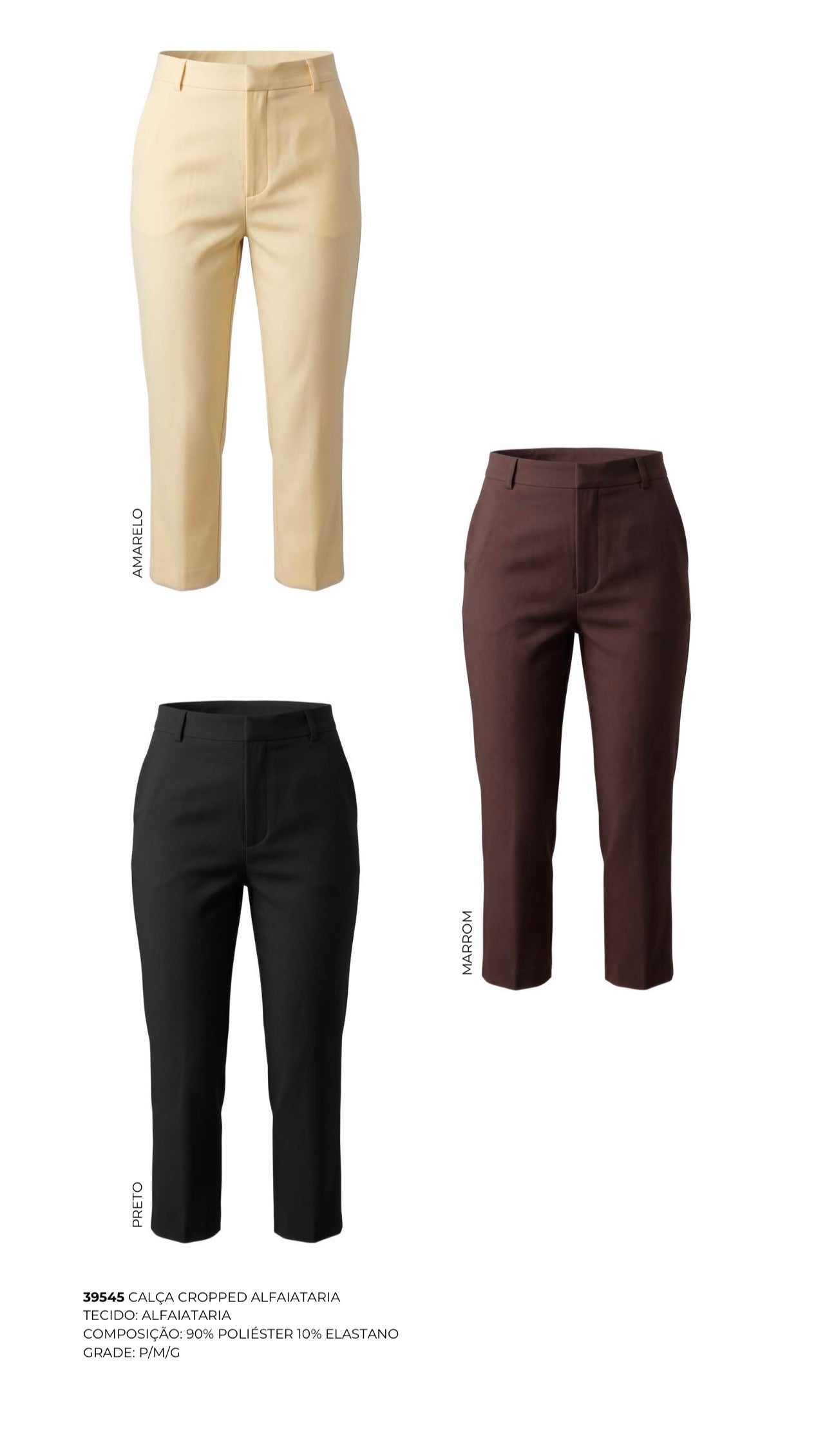 CALÇA CROPPED ALFAIATARIA