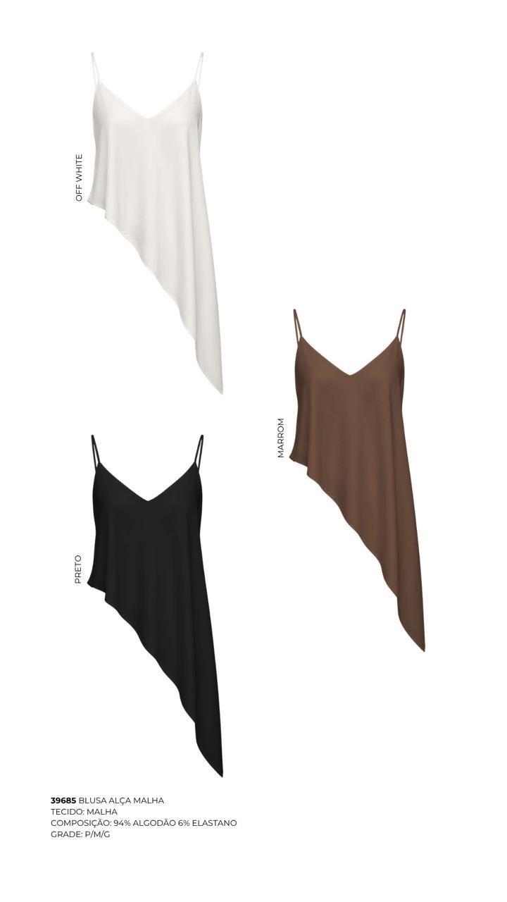 BLUSA ALÇA MALHA
