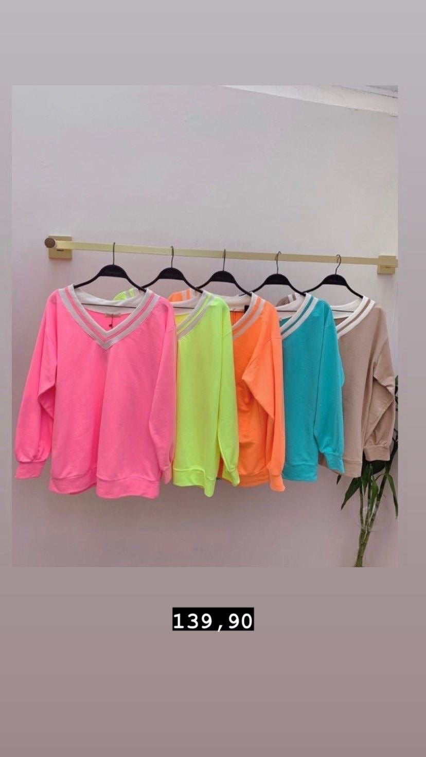 BLUSA MOLETOM GOLA V