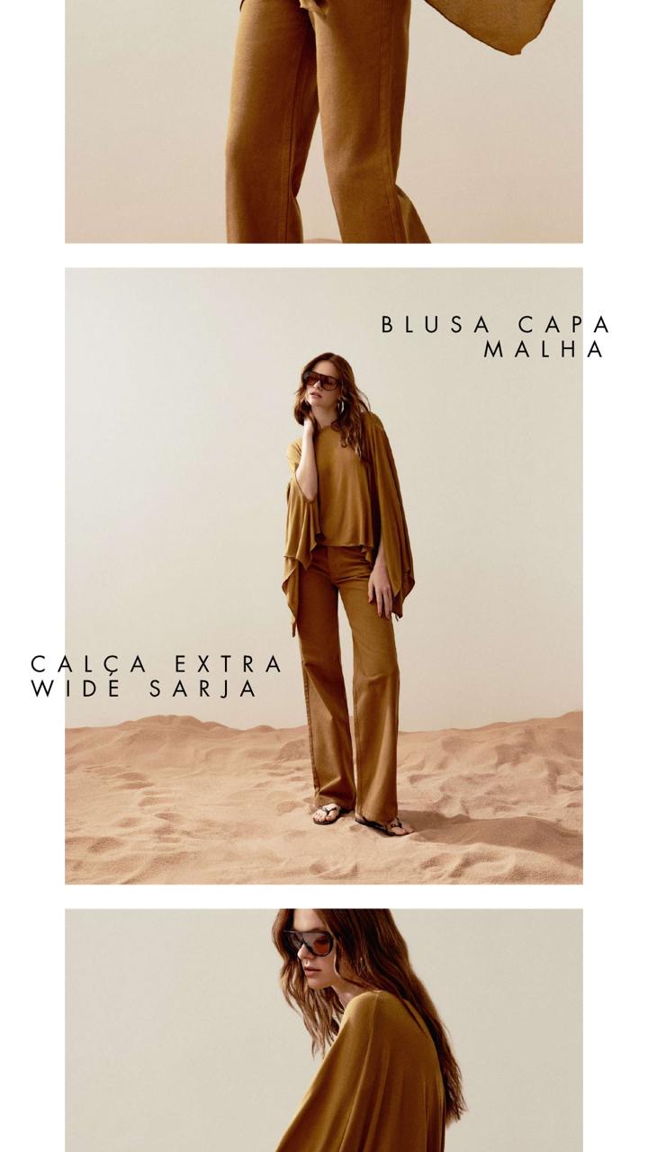 CALÇA EXTRA WIDE SARJA