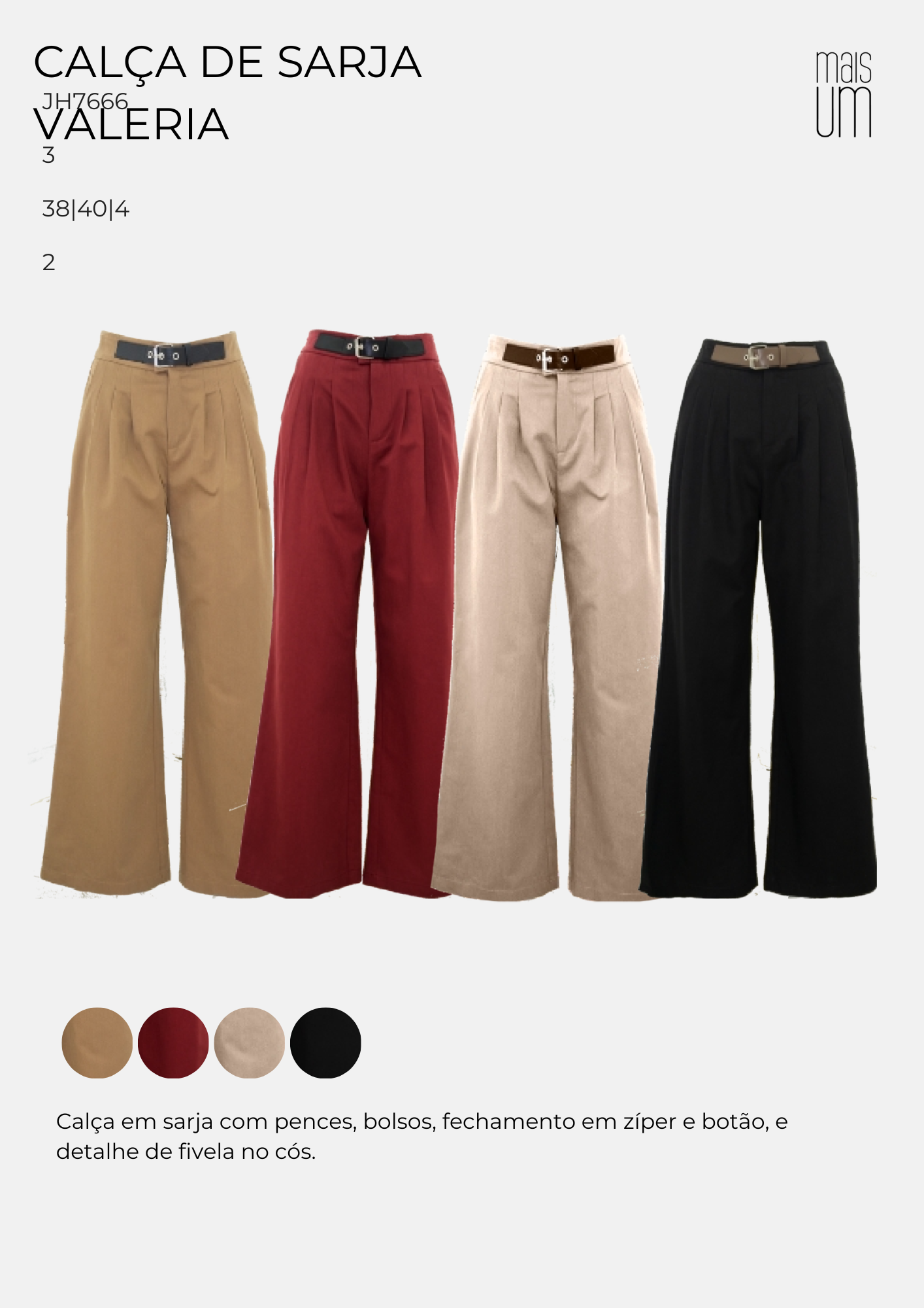 CALÇA DE SARJA VALERIA