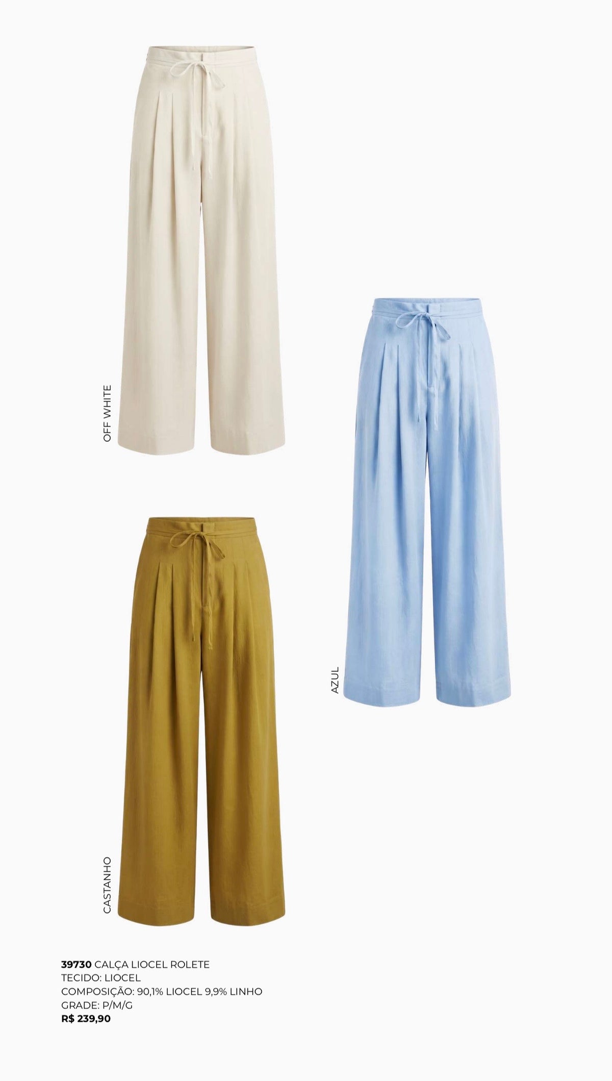 CALÇA LIOCEL ROLETE