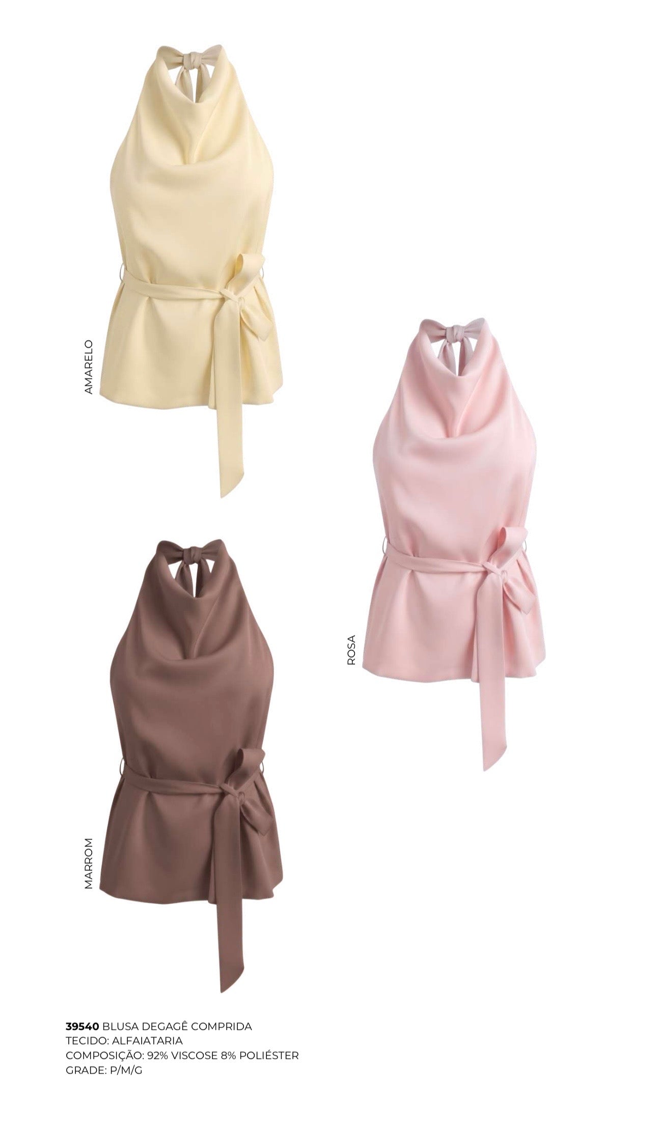 BLUSA DEGAGÊ COMPRIDA