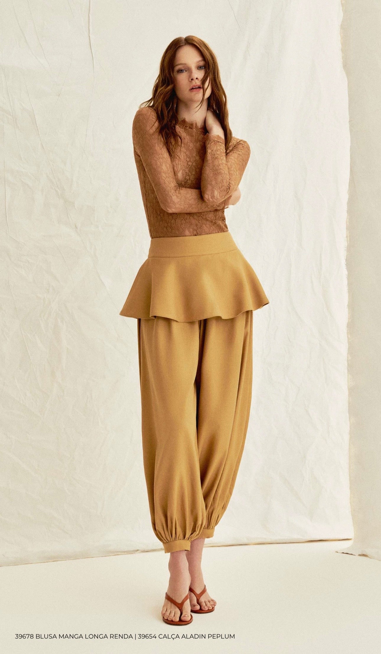 CALÇA ALADIN PEPLUM