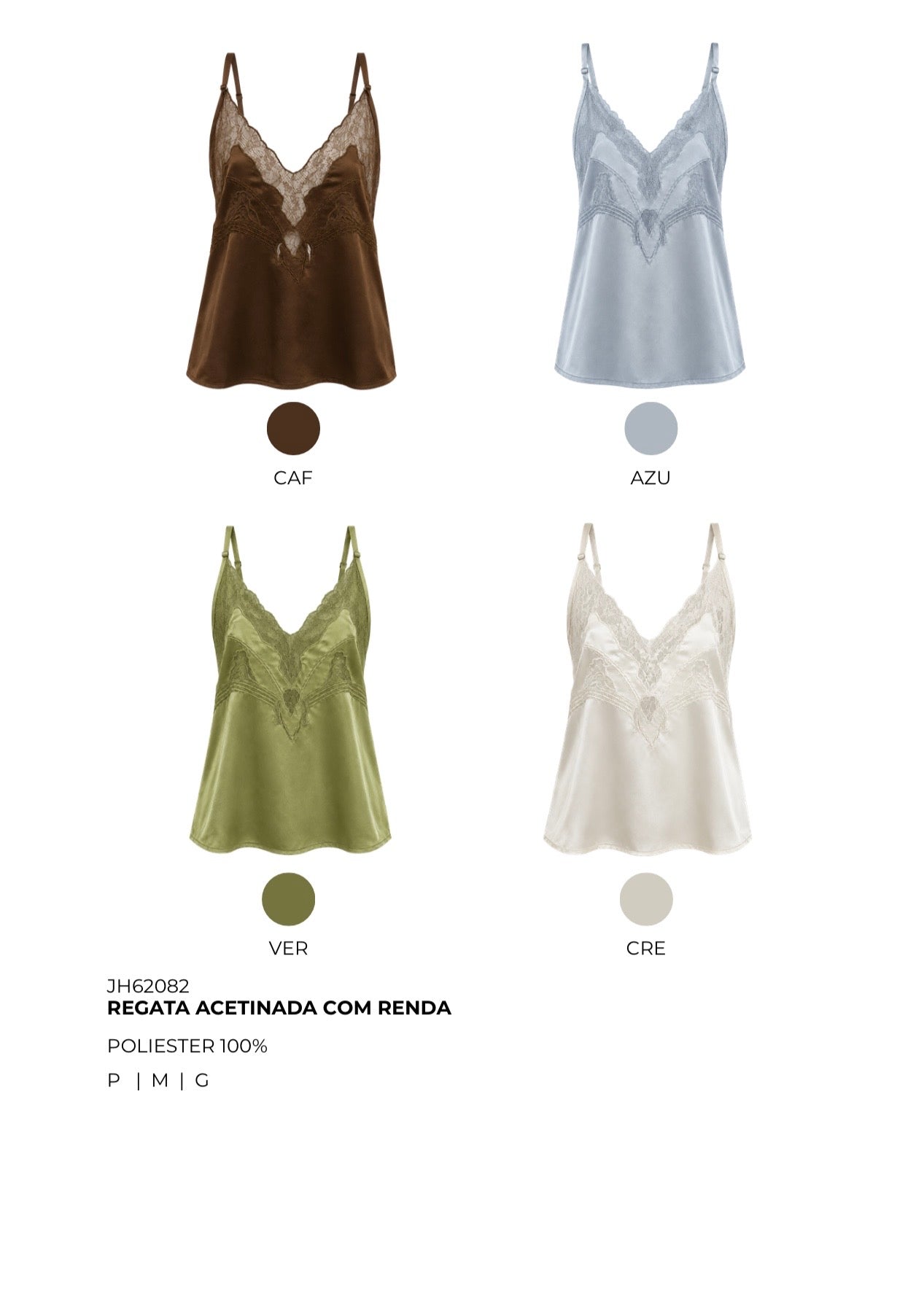 REGATA ACETINADA COM RENDA