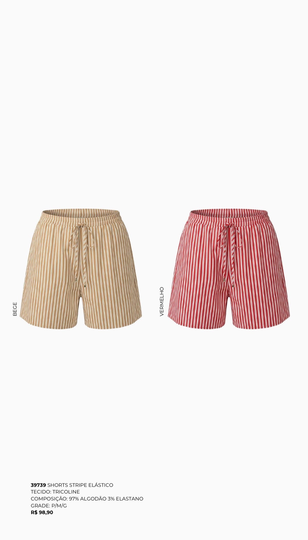 SHORTS STRIPE ELÁSTICO