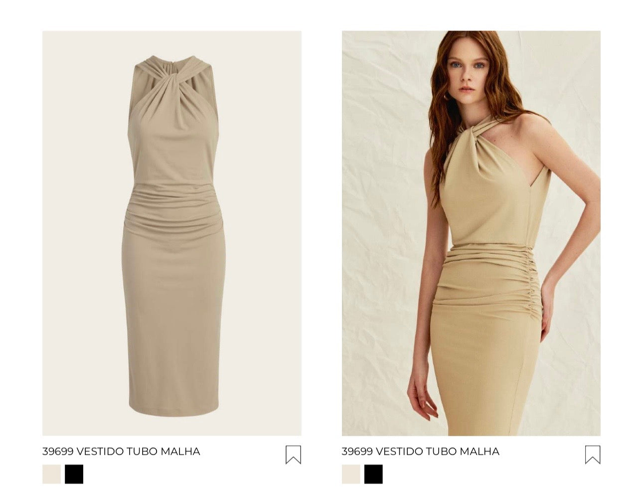 VESTIDO TUBO MALHA