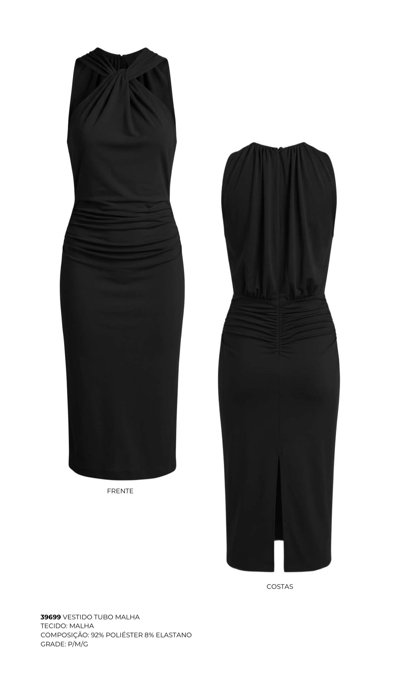 VESTIDO TUBO MALHA