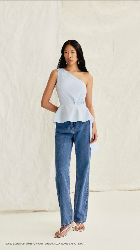 CALÇA JEANS BASIC RETA