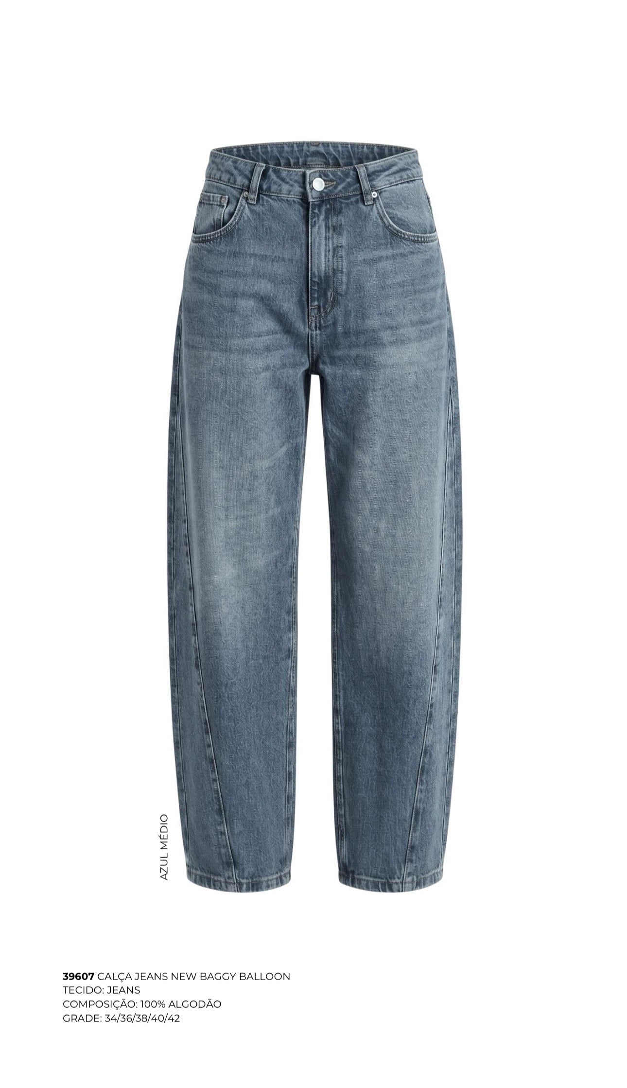 CALÇA JEANS NEW BAGGY BALLON