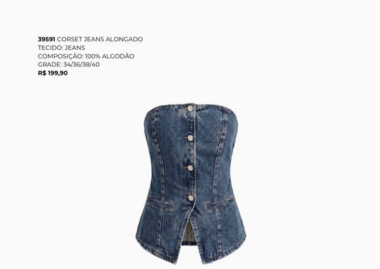 CORSET JEANS ALONGADO