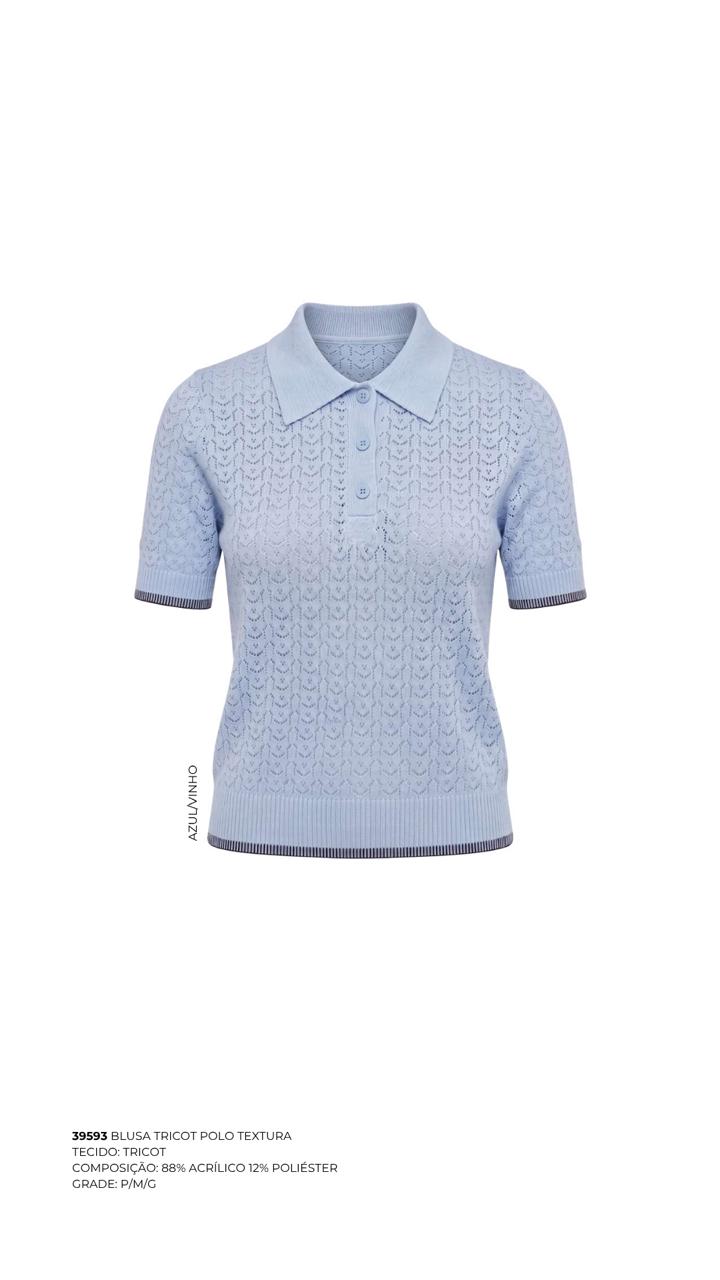 BLUSA TRICOT POLO TEXTURA
