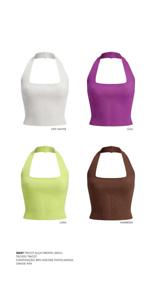 TRICOT ALÇA FRENTE ÚNICA
