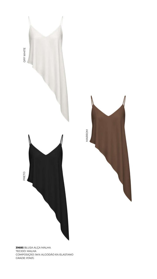 BLUSA ALÇA MALHA