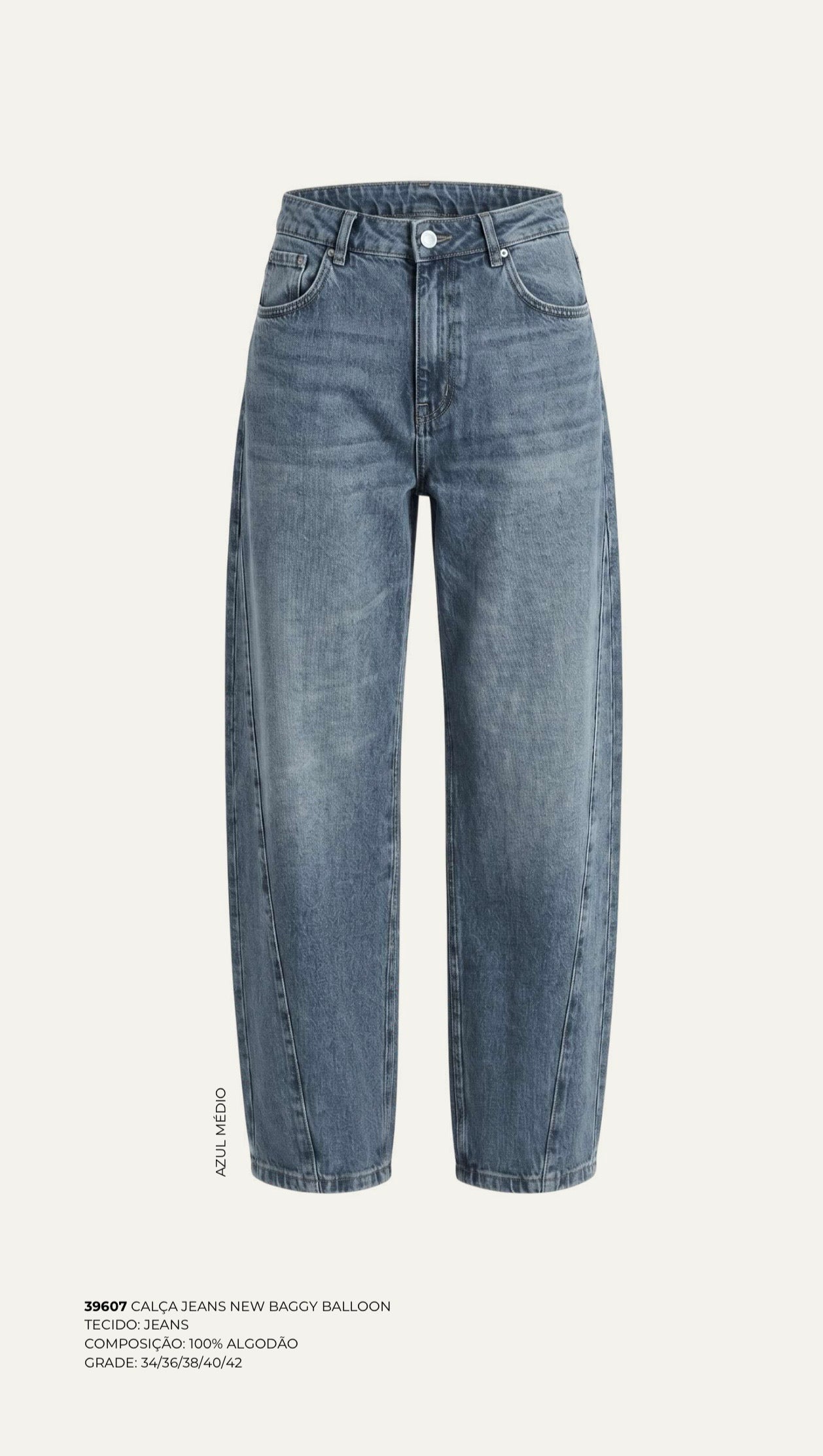 CALÇA JEANS NEW BAGGY BALLOON