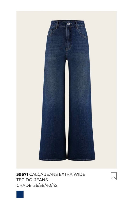 CALÇA JEANS EXTRA WIDE