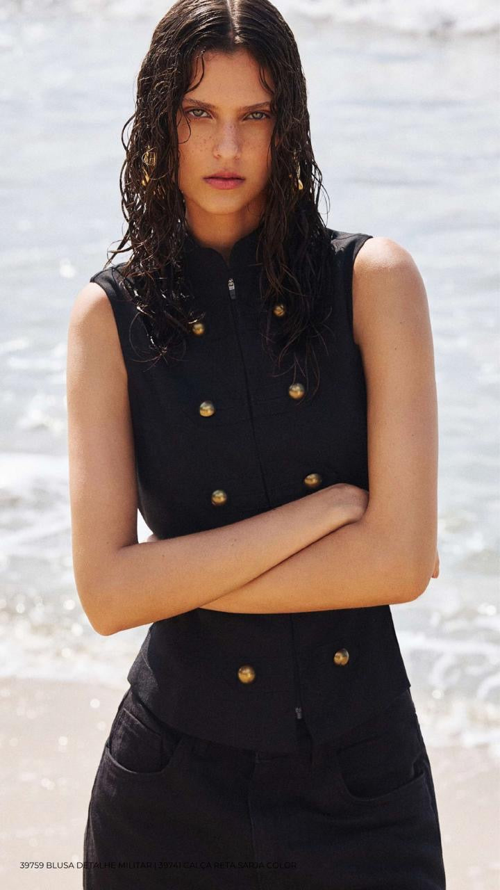 BLUSA DETALHE MILITAR