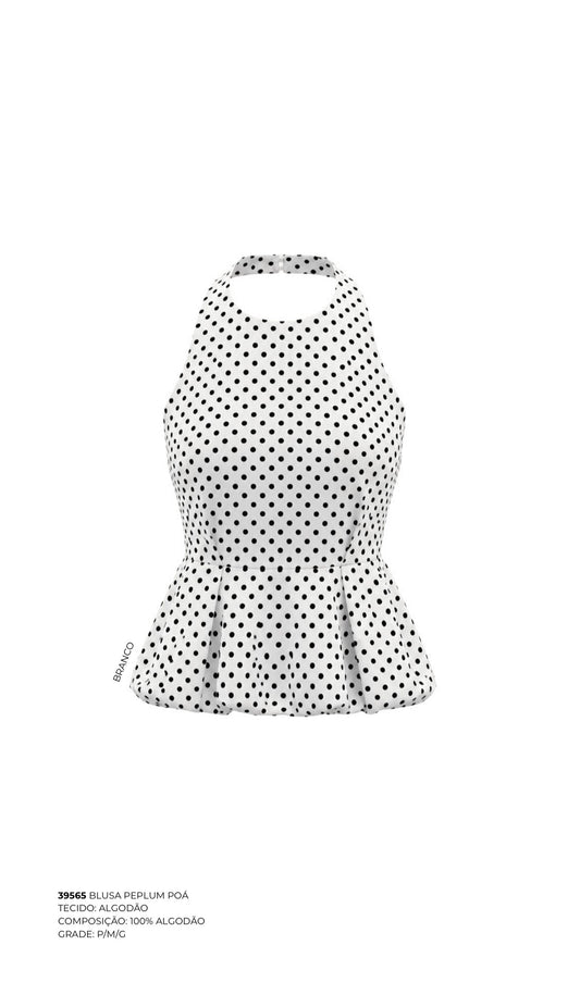 BLUSA PEPLUM POÁ