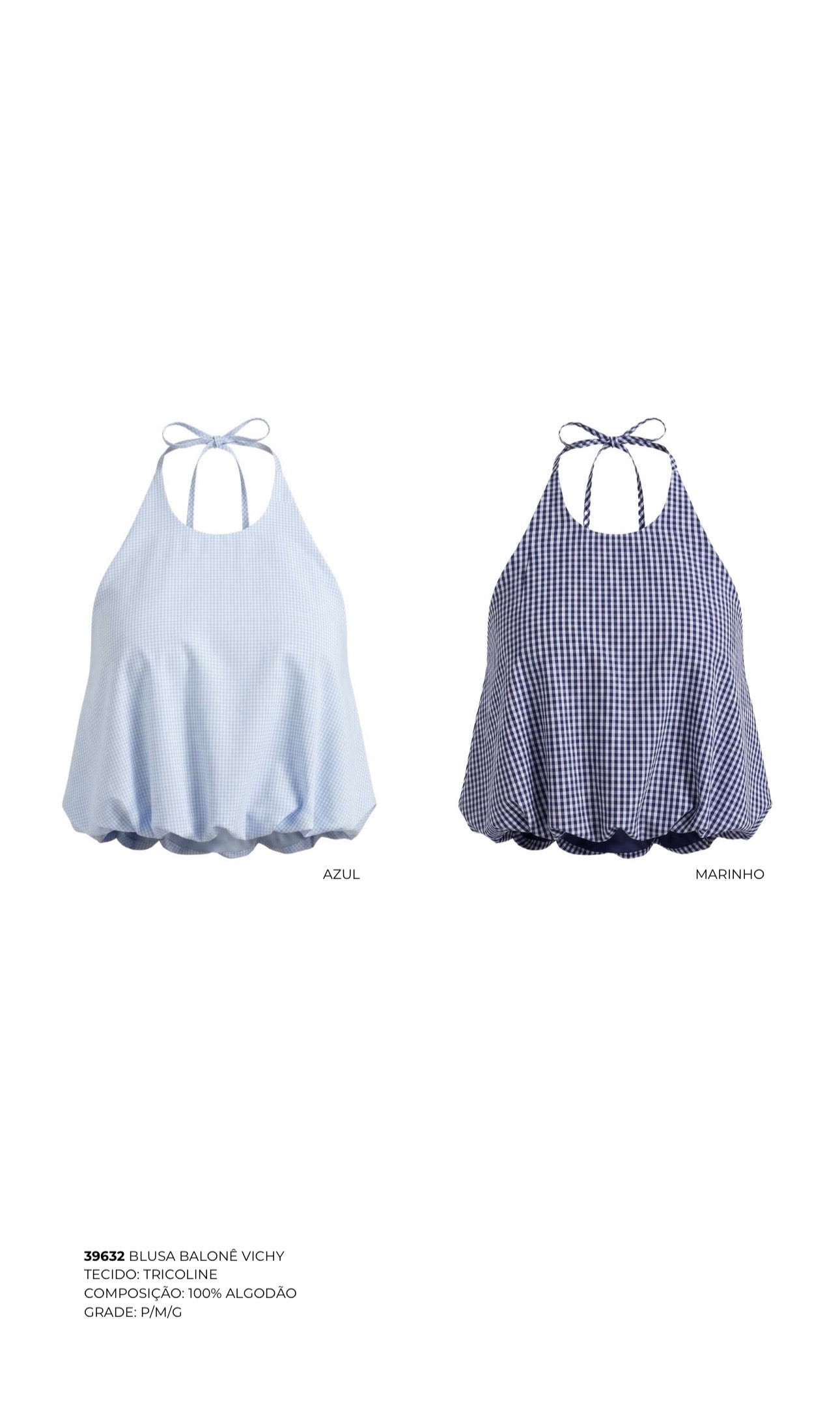 BLUSA BALONÊ VICHY