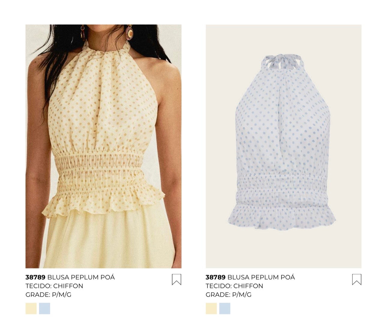 BLUSA PEPLUM POÁ