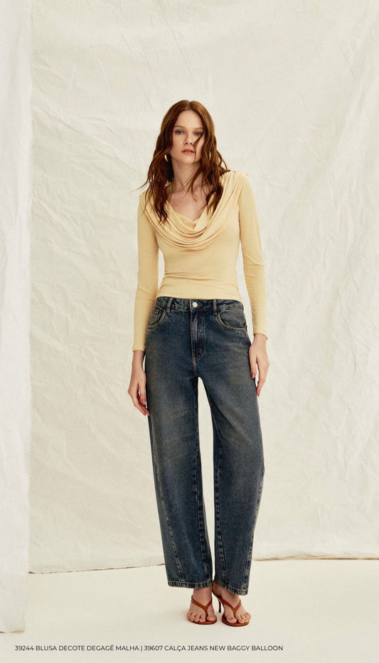 CALÇA JEANS NEW BAGGY BALLON