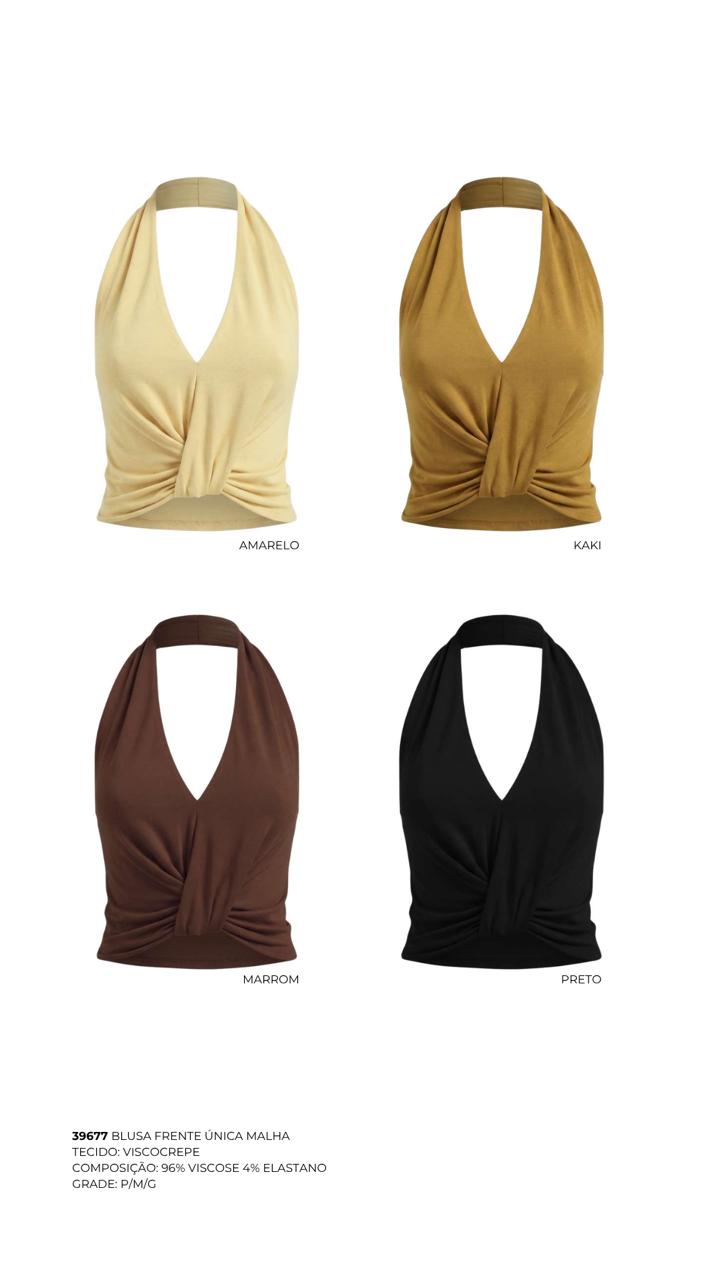 BLUSA FRENTE ÚNICA MALHA