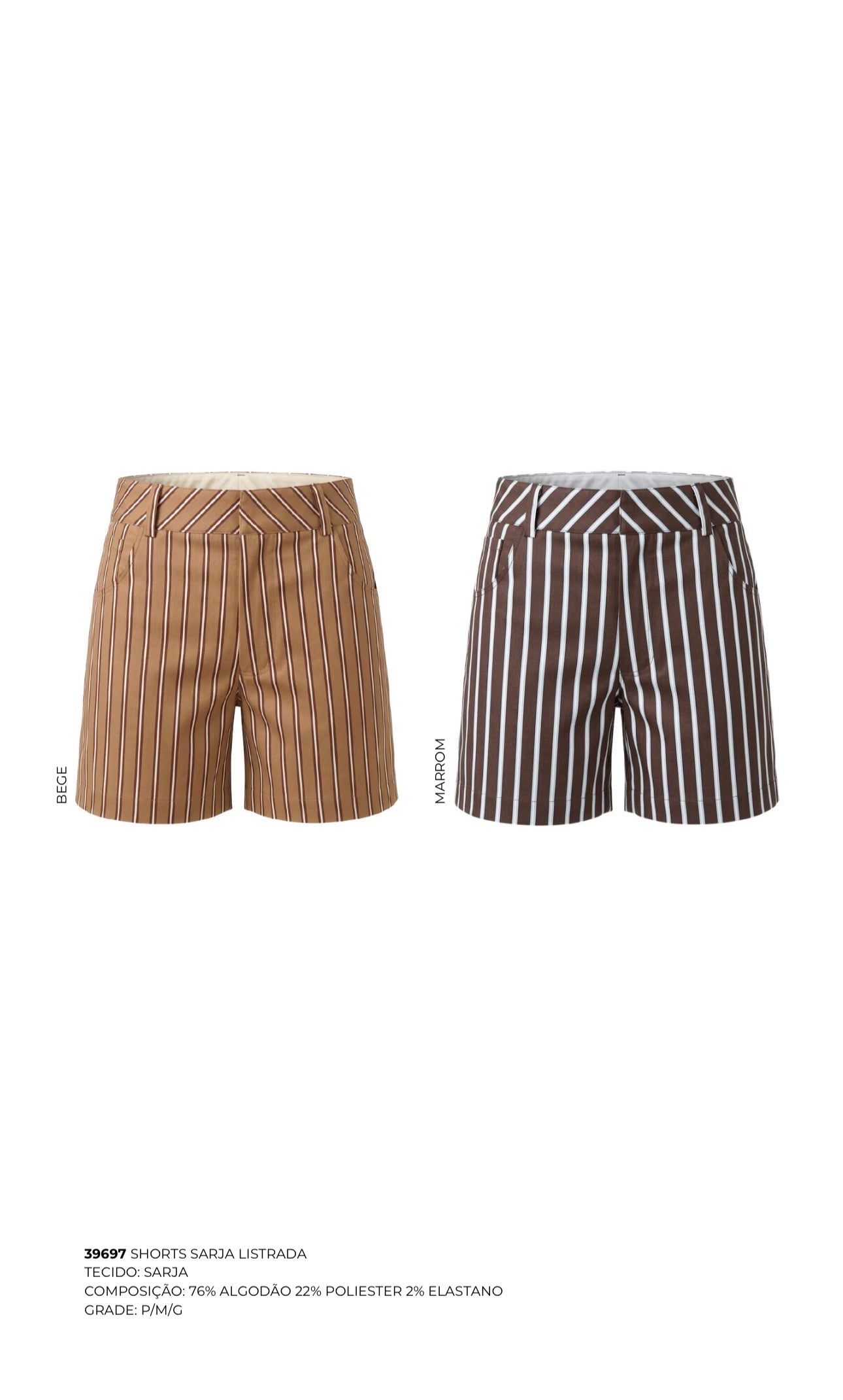 SHORTS SARJA LISTRADA