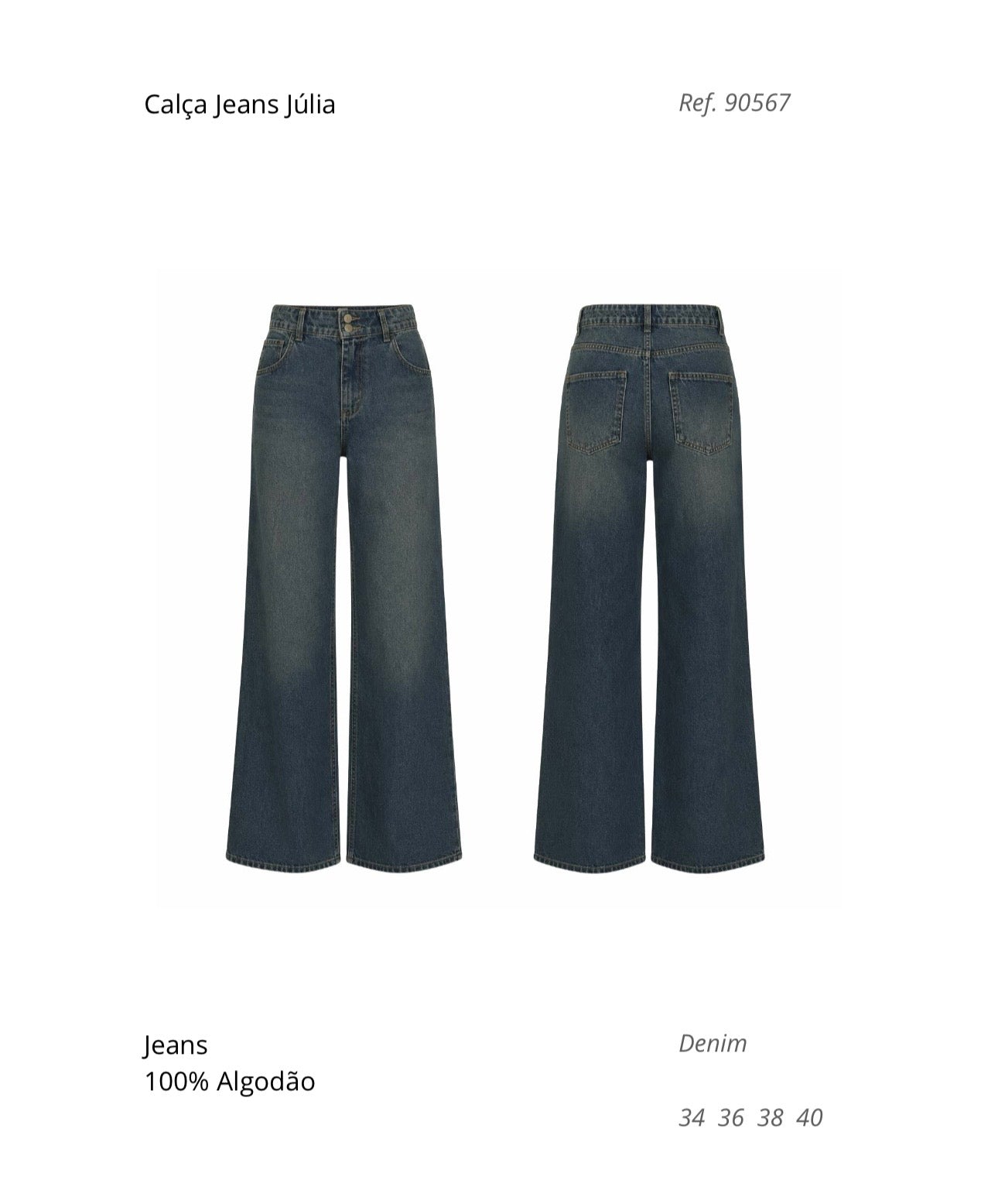CALÇA JEANS JULIA