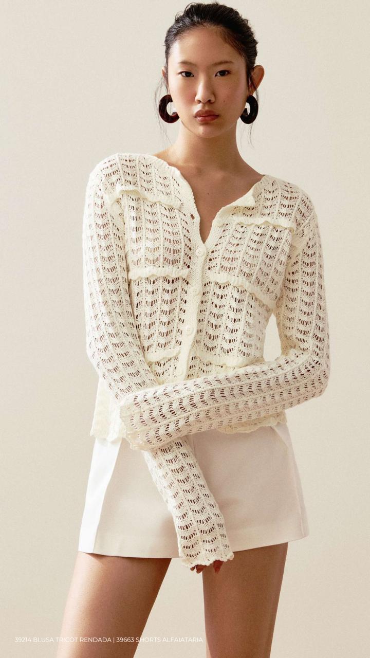 BLUSA TRICOT RENDADA