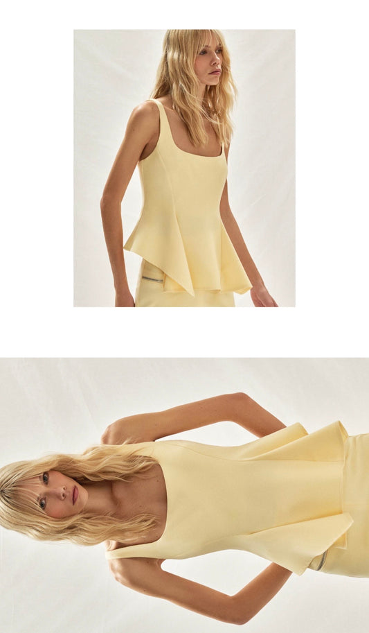 BLUSA PEPLUM ALFAIATARIA