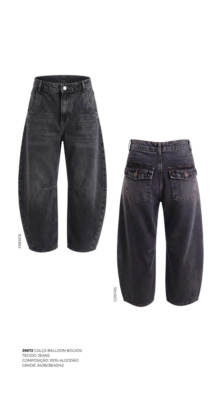 CALÇA BALLOON BOLSOS