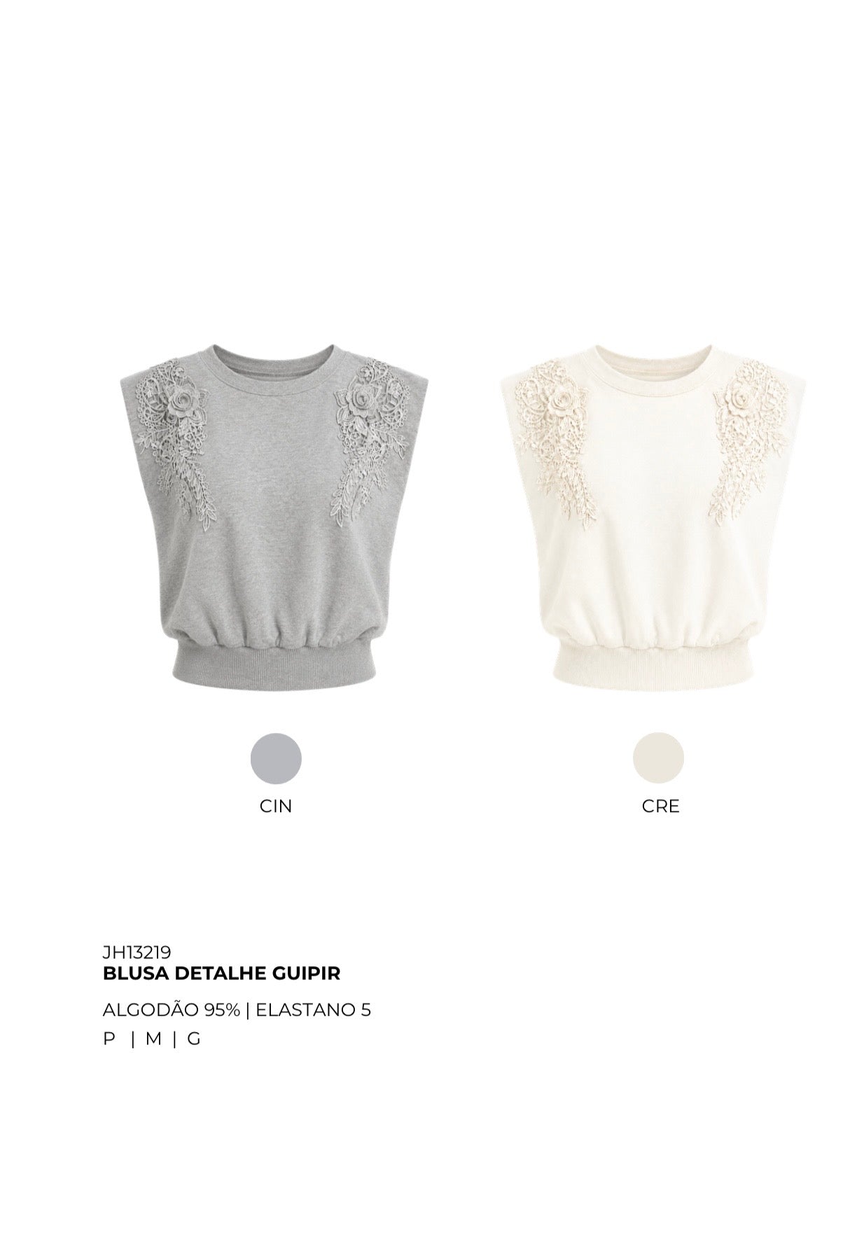 BLUSA DETALHE GUIPIR