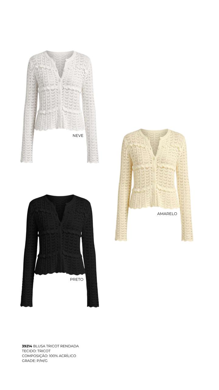 BLUSA TRICOT RENDADA