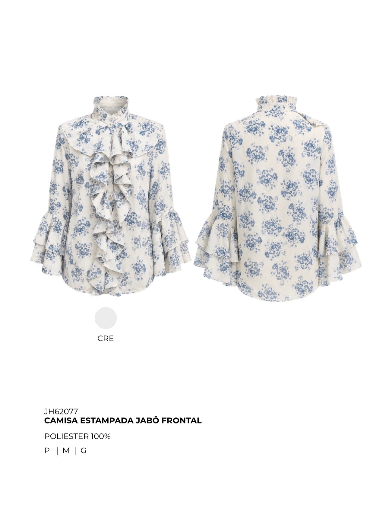 CAMISA ESTAMPADA JABÔ FRONTAL