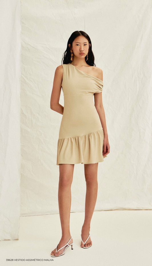 VESTIDO ASSIMÉTRICO MALHA