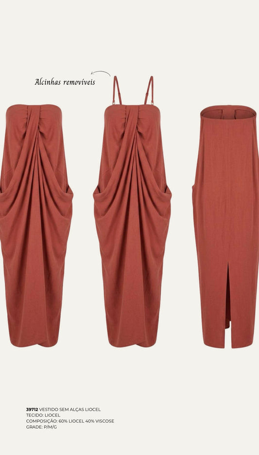 VESTIDO SEM ALÇAS LIOCEL