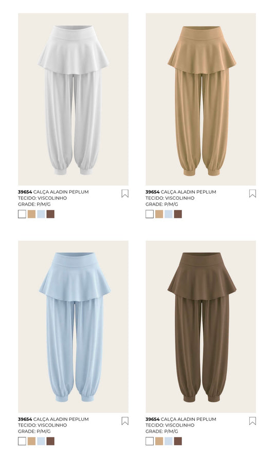 CALÇA ALADIN PEPLUM