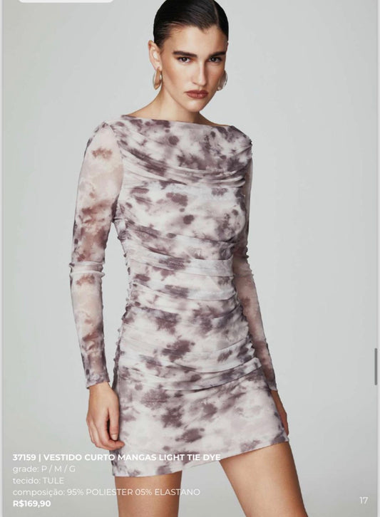 VESTIDO CURTO TIE DYE