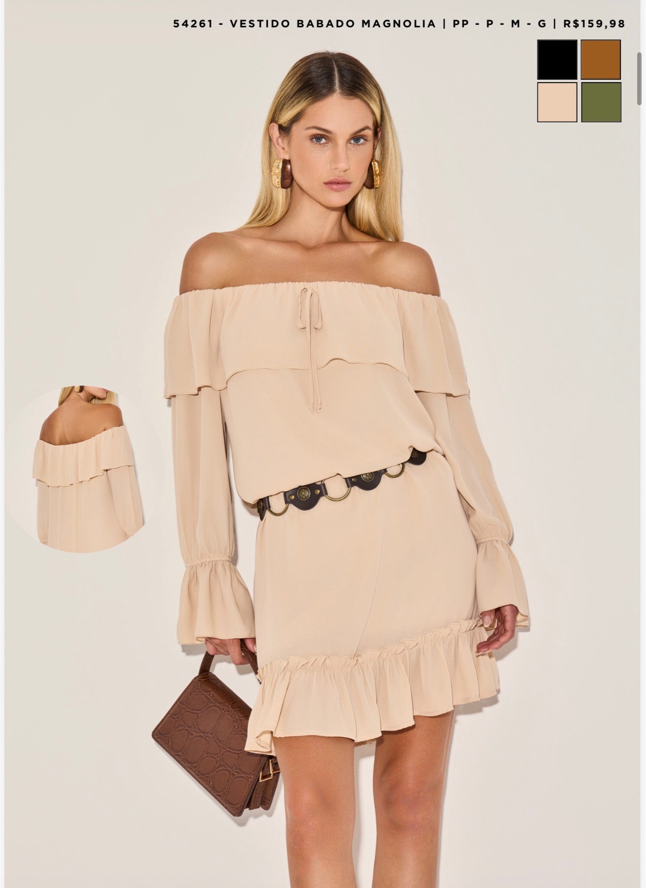 VESTIDO BABADO MAGNOLIA