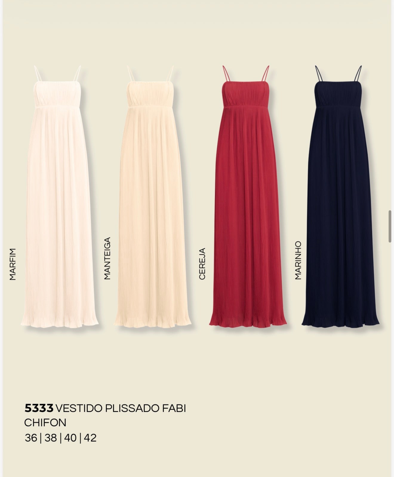 VESTIDO PLISSADO FABI