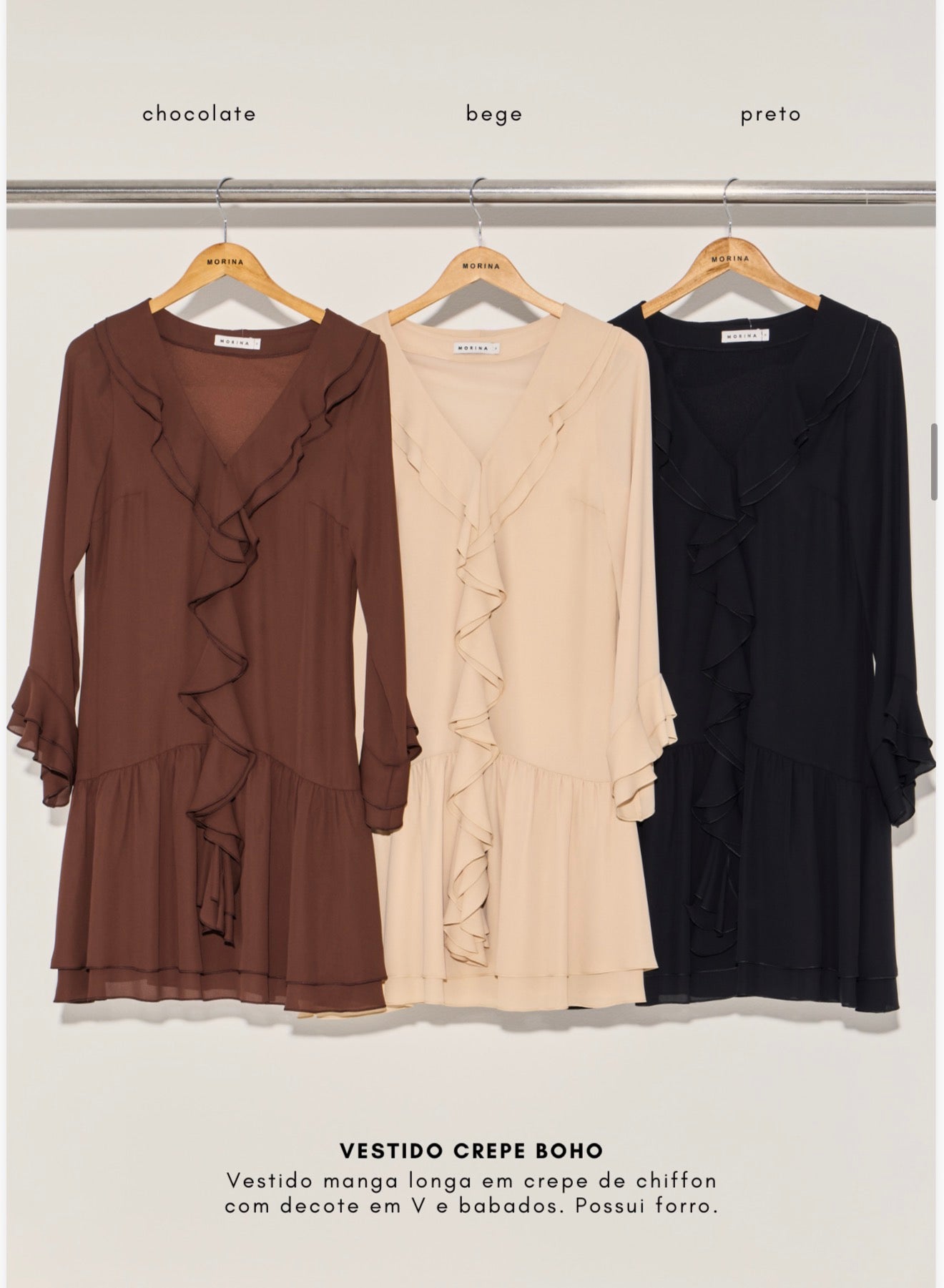 VESTIDO CREPE BOHO