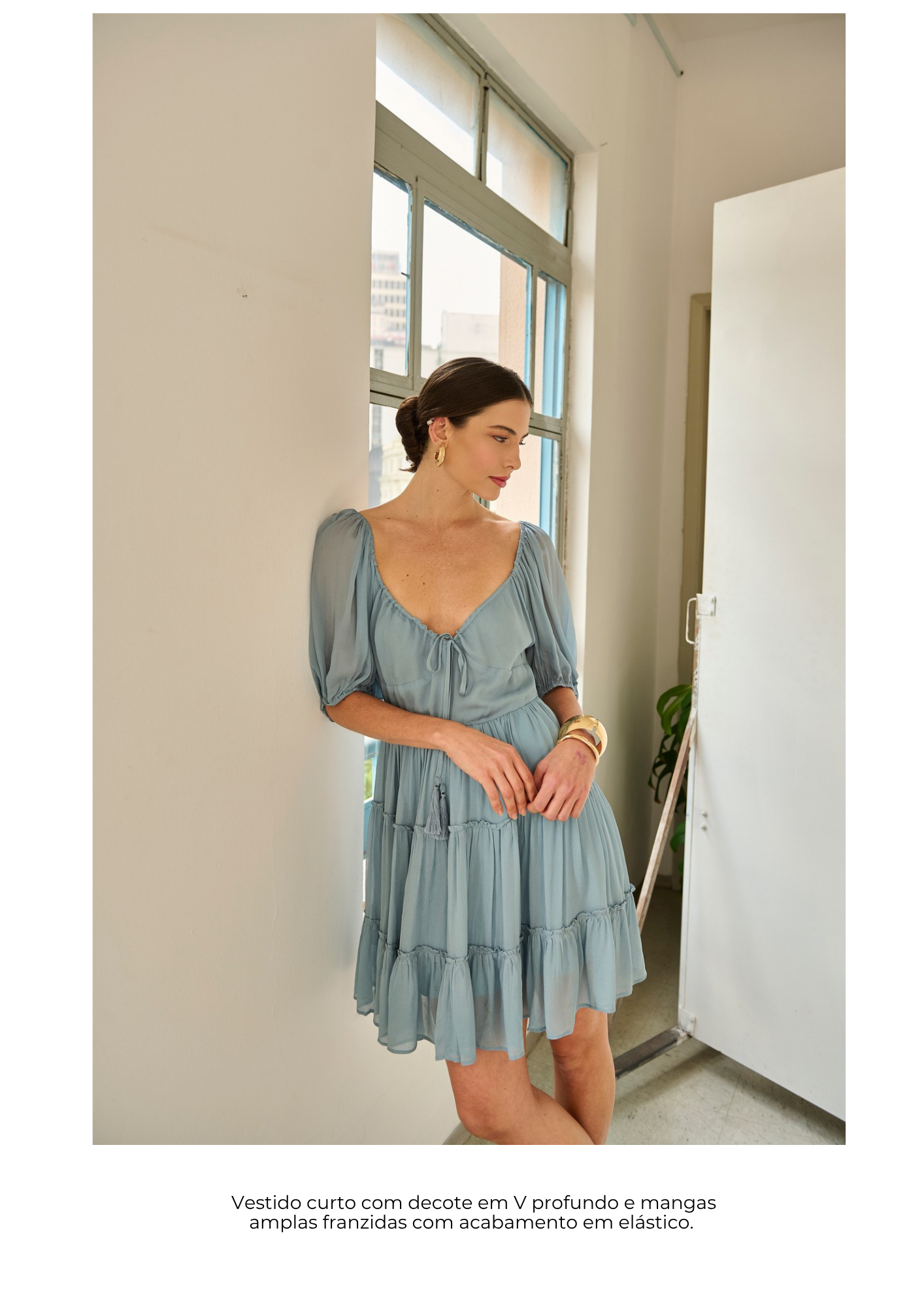 VESTIDO DECOTE CAMPONESA