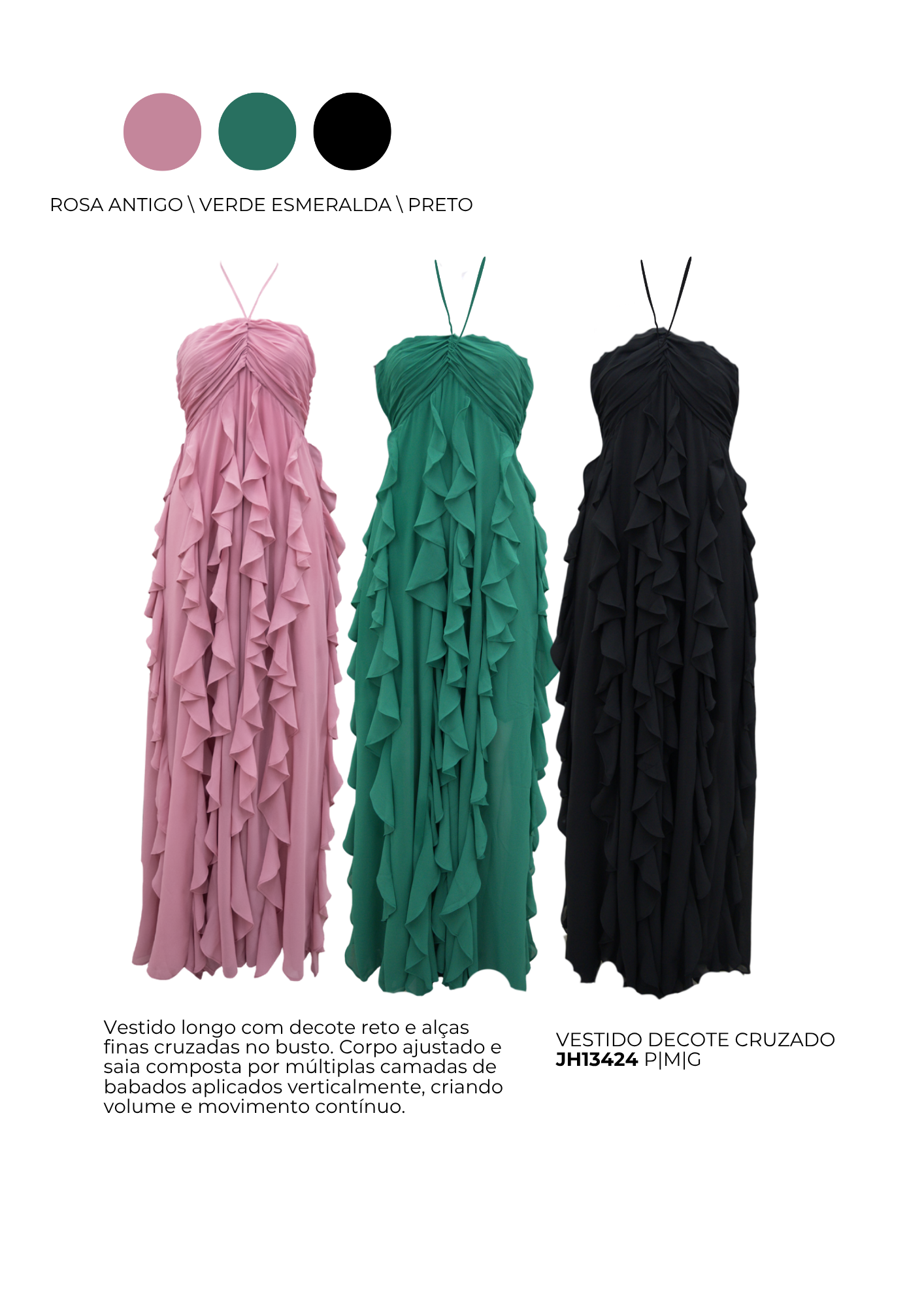 VESTIDO DECOTE CRUZADO