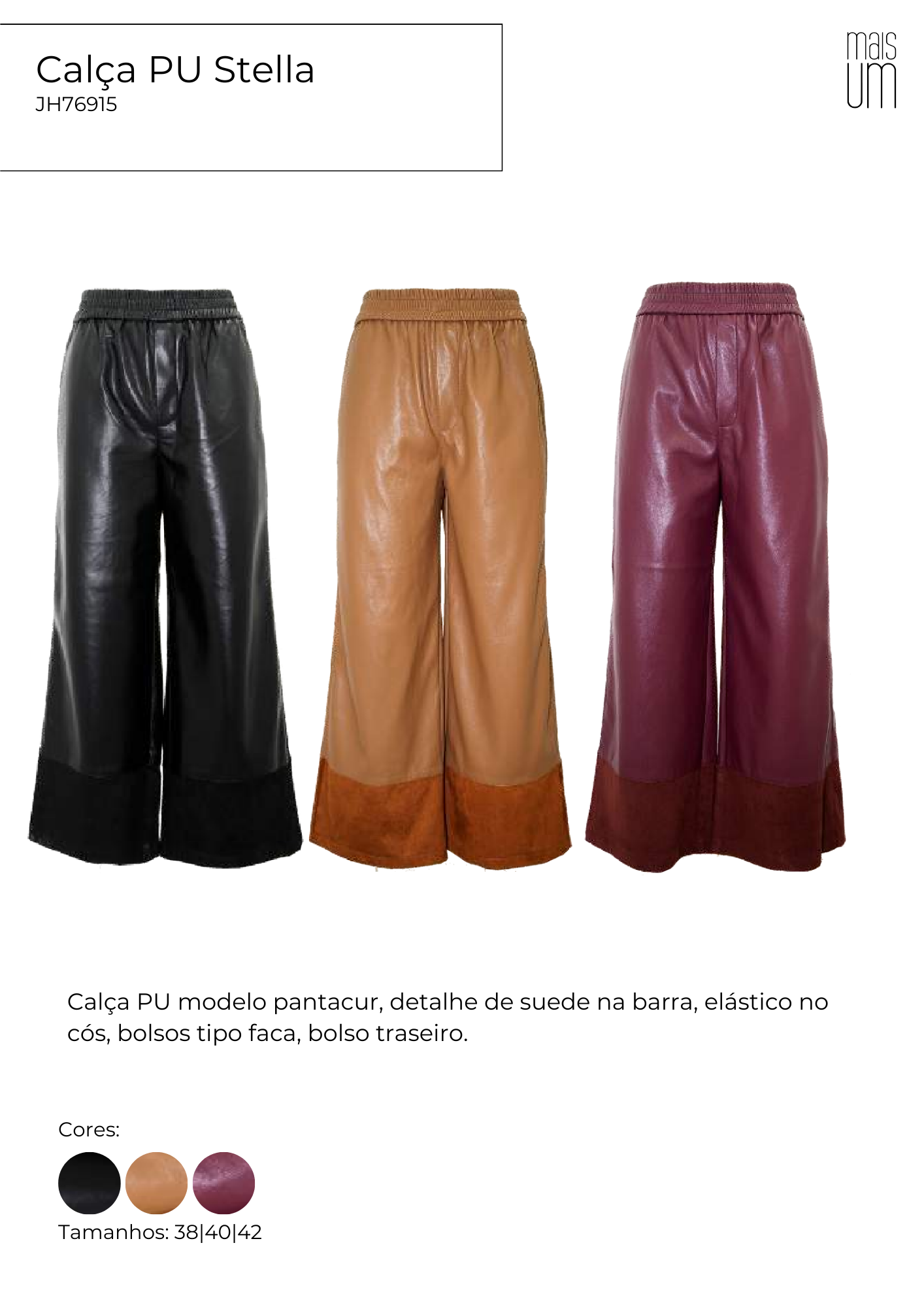 Calça PU Stella