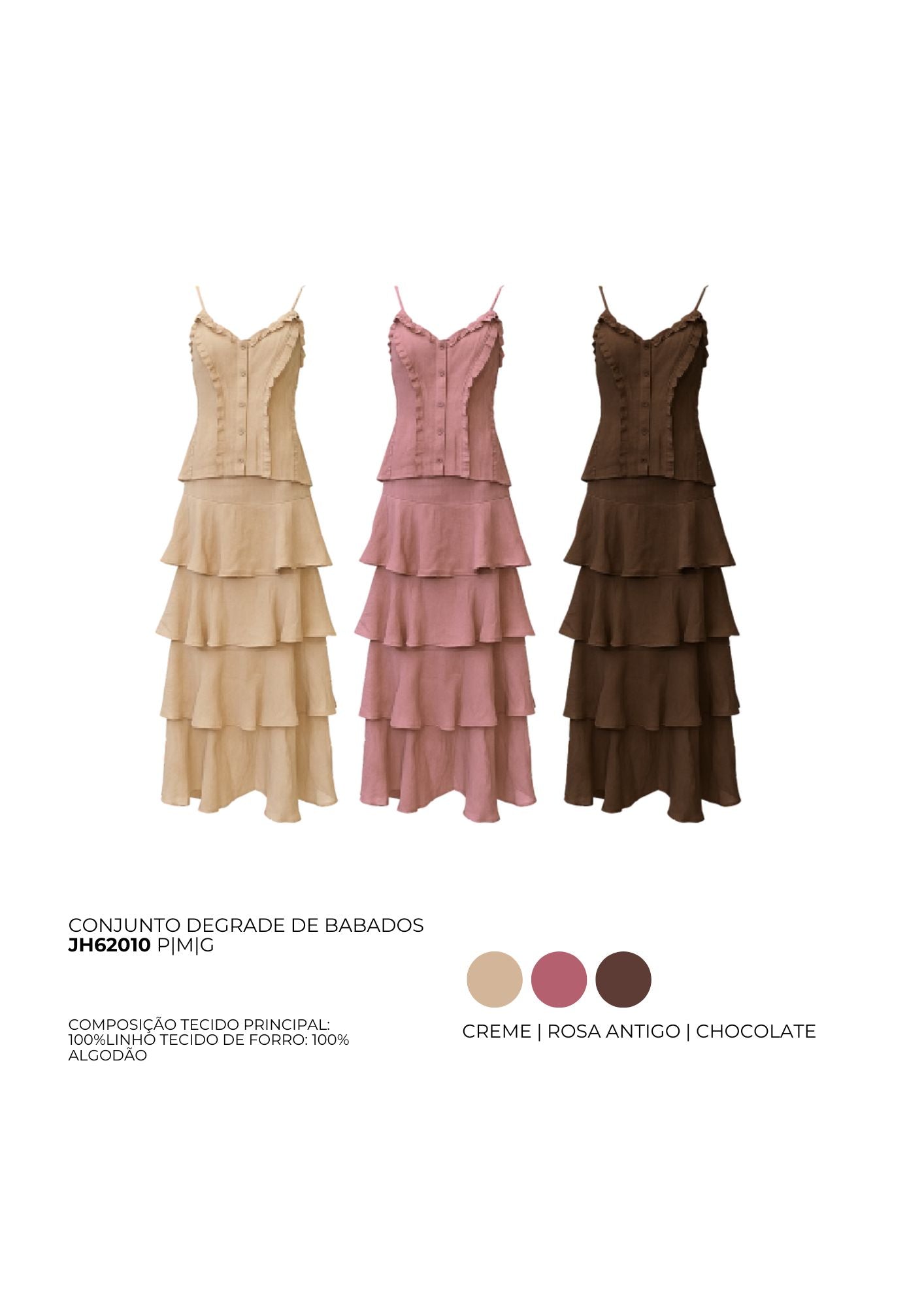 CONJUNTO DEGRADE DE BABADOS