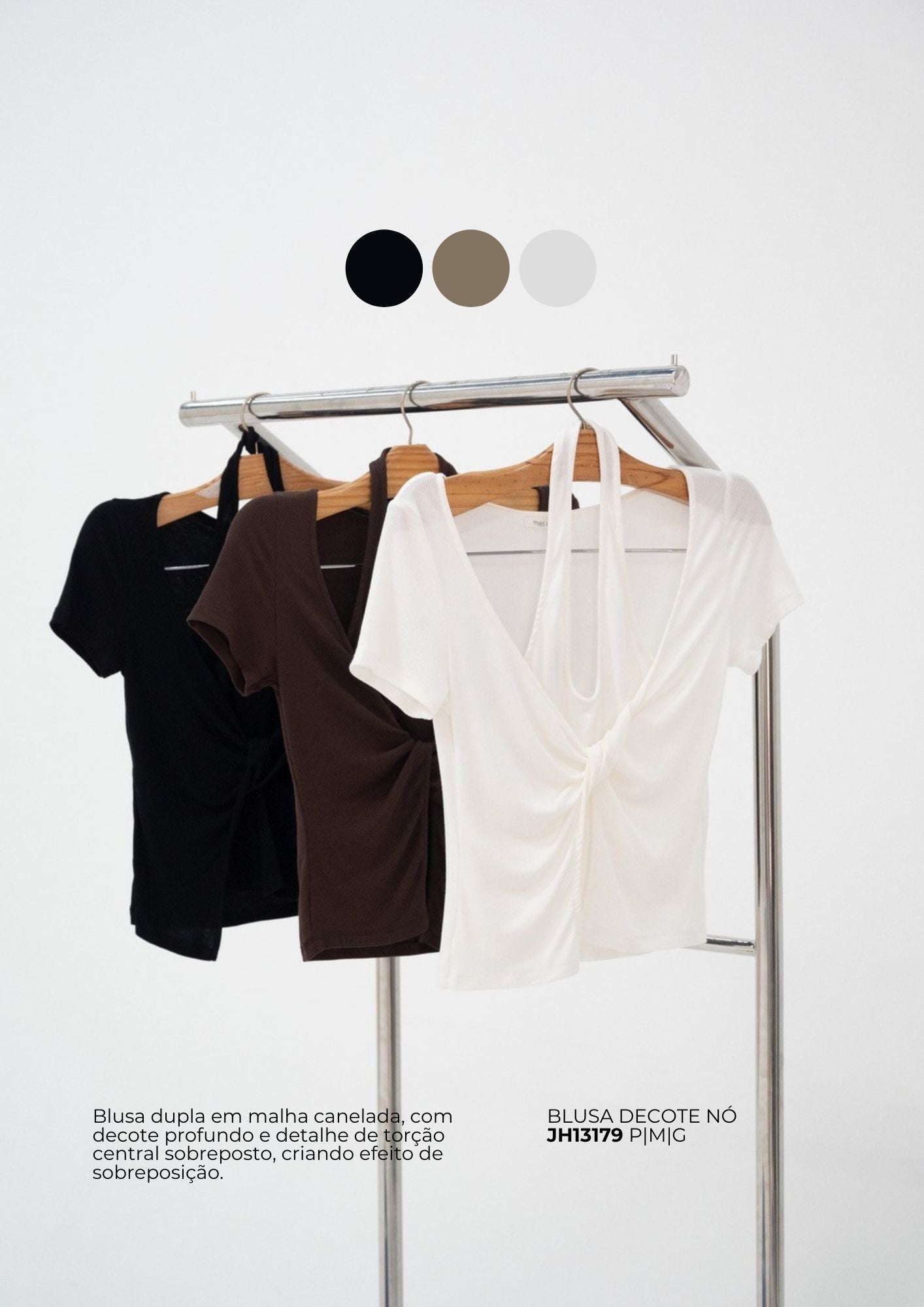 BLUSA DECOTE NÓ