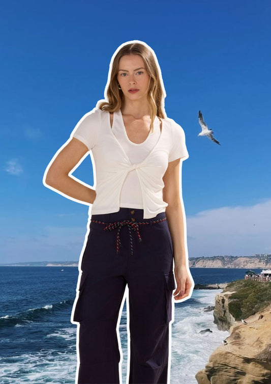 BLUSA DECOTE NÓ