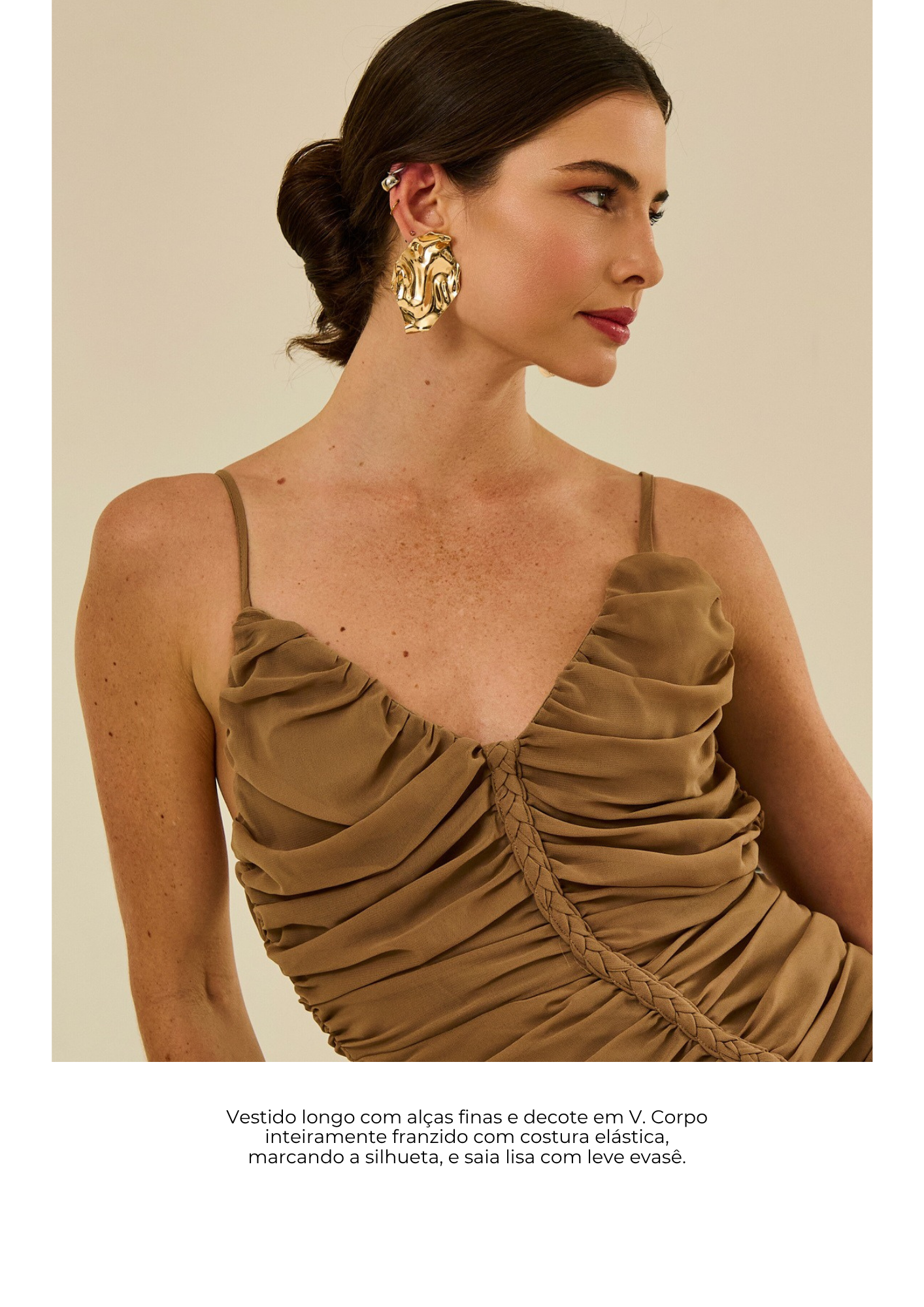 VESTIDO FRANZIDO EVASÊ