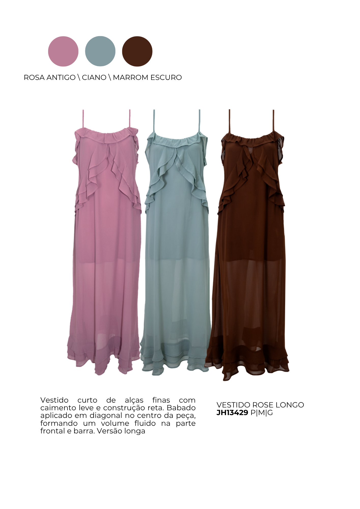 VESTIDO ROSE LONGO