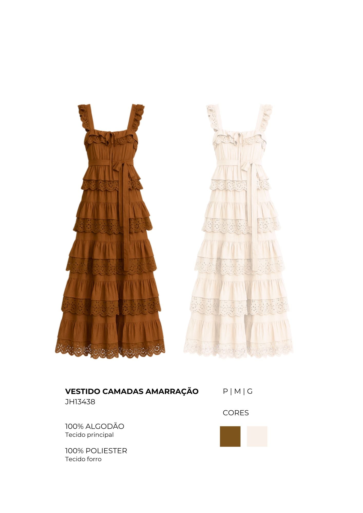 VESTIDO CAMADAS AMARRAÇÃO